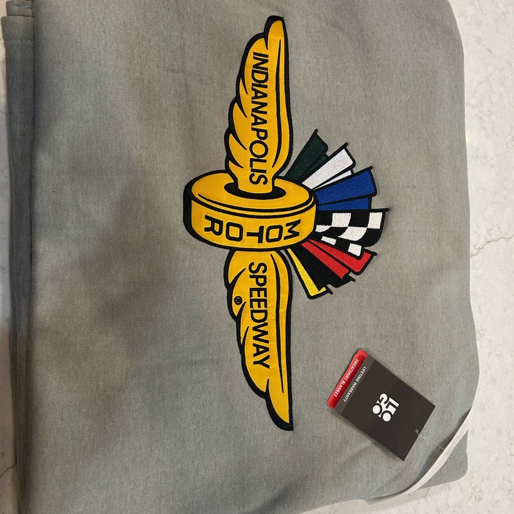 Indianapolis Motor Speedway Gray Blanket - Picture 3 of 4